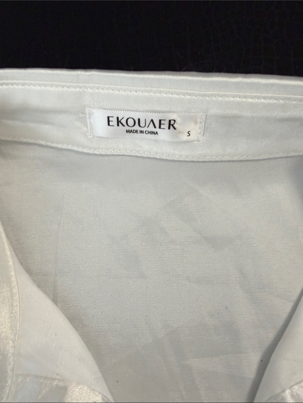 NWOT Satin Short Pajama Set - White - Picture 4 of 9